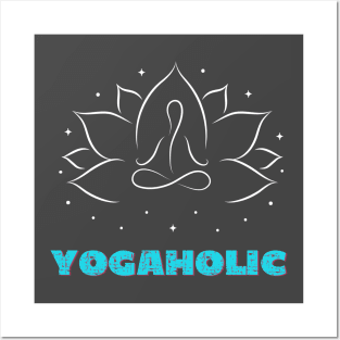 Yogaholic Posters and Art